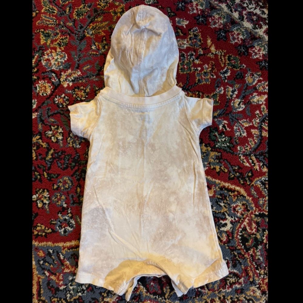 Nike Kids Hooded Jumpsuit and Romper Set - Pink and White - Picture 9 of 9